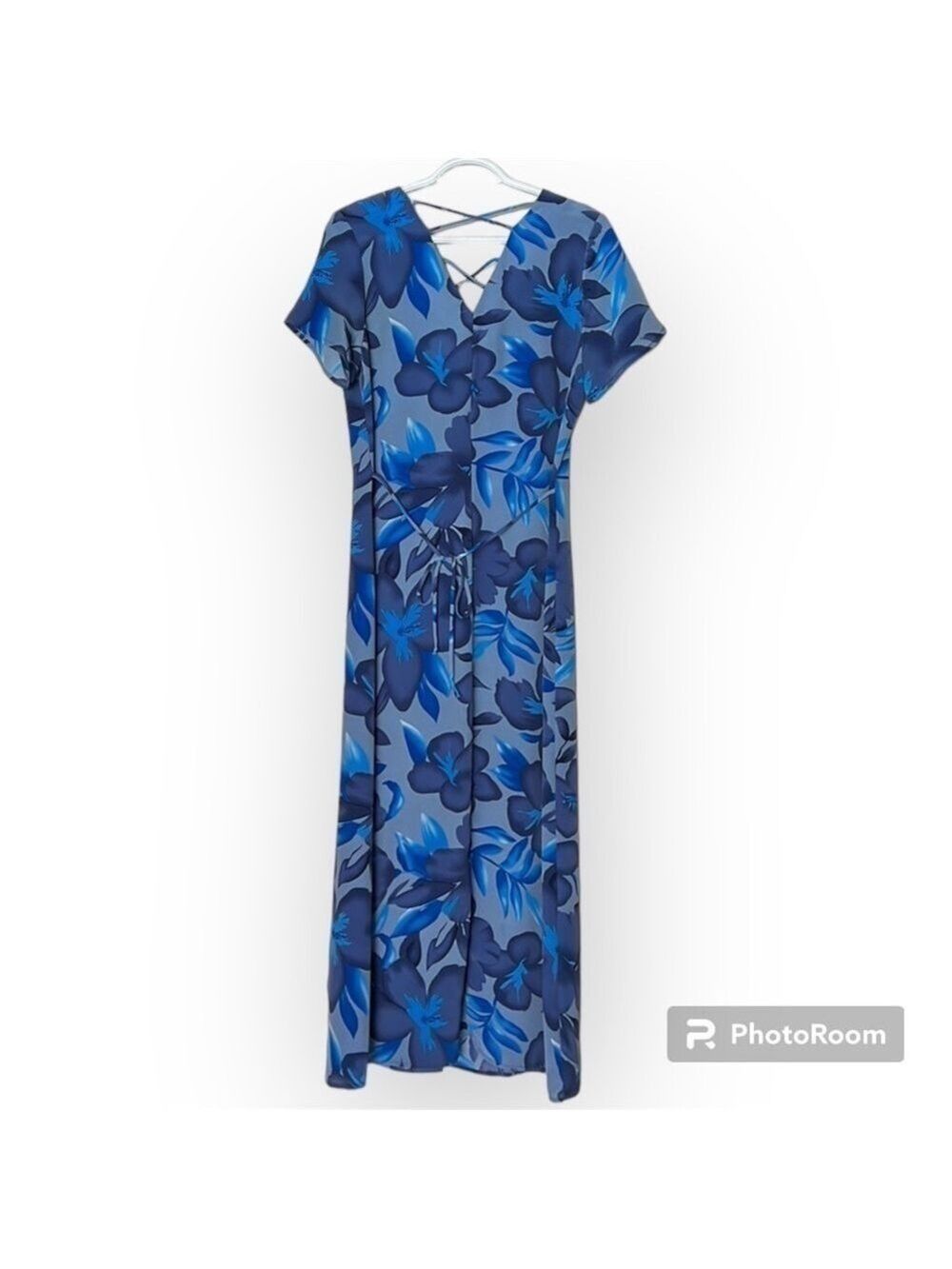 Penman’s Blue Vintage Floral Button Down Short Sleeved Size Small - Picture 8 of 11
